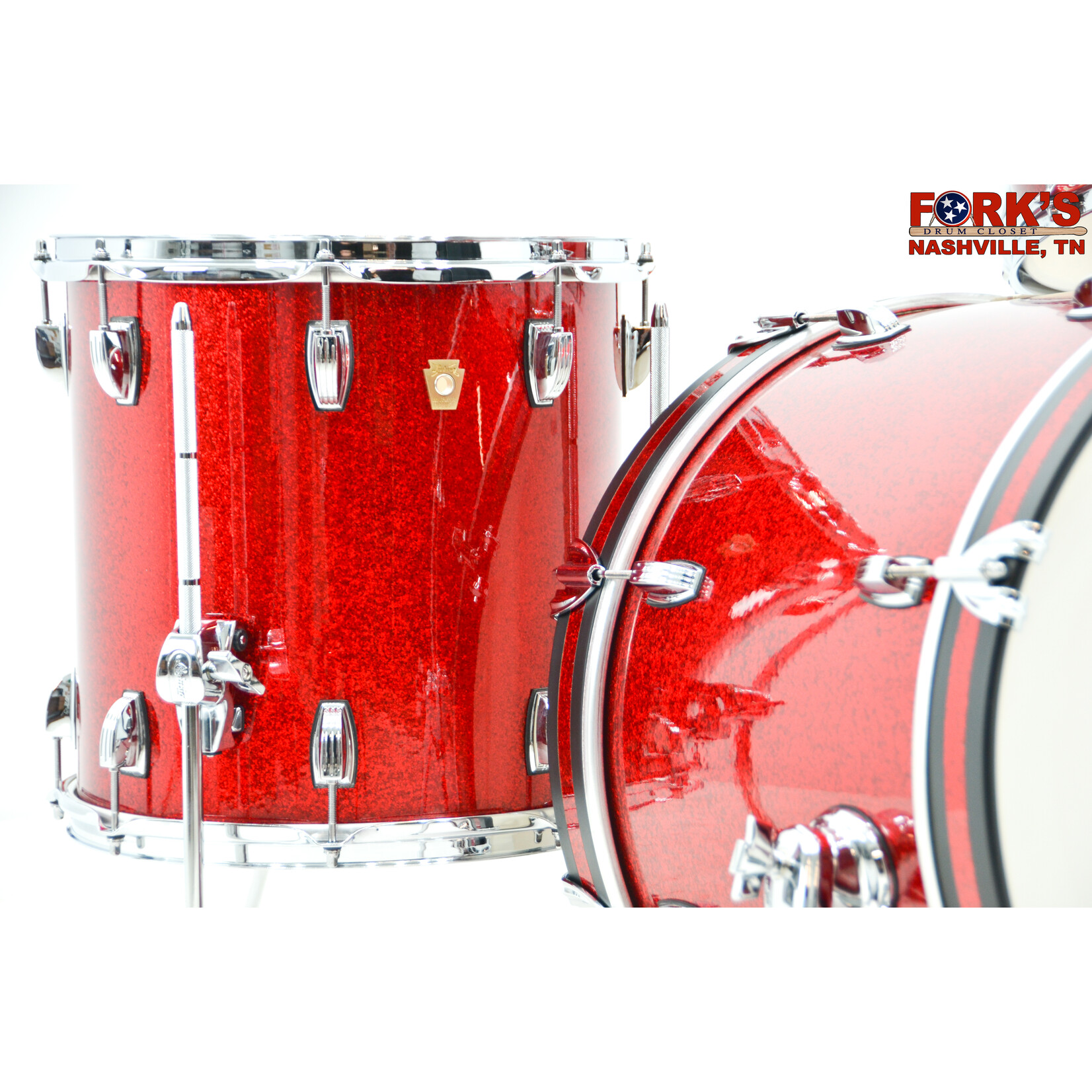 Ludwig Ludwig Classic Maple 3pc Drum Kit - "Red Sparkle"