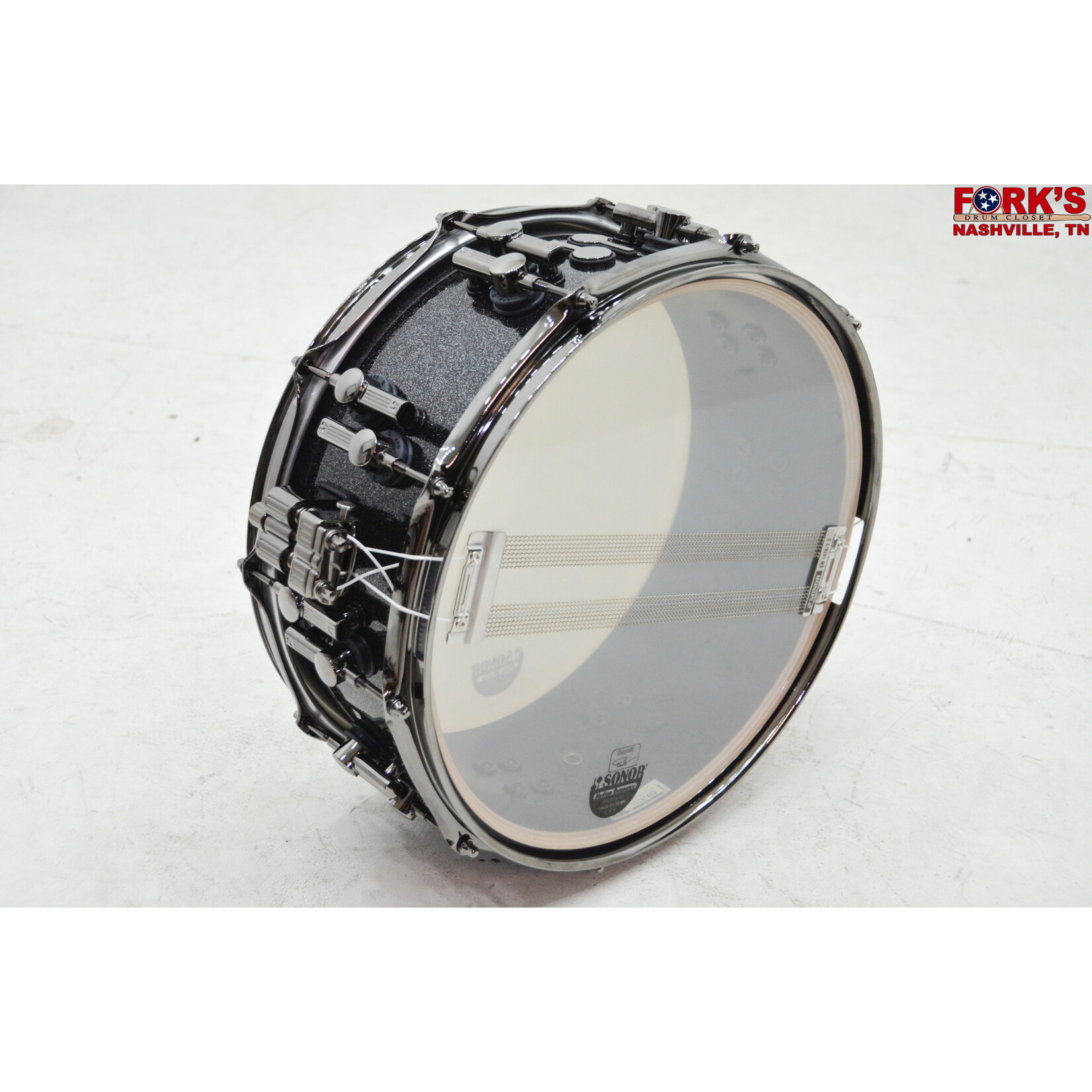 Sonor Sonor SQ2 Heavy Maple 6x14 Snare Drum "Black Sparkle Lacquer"