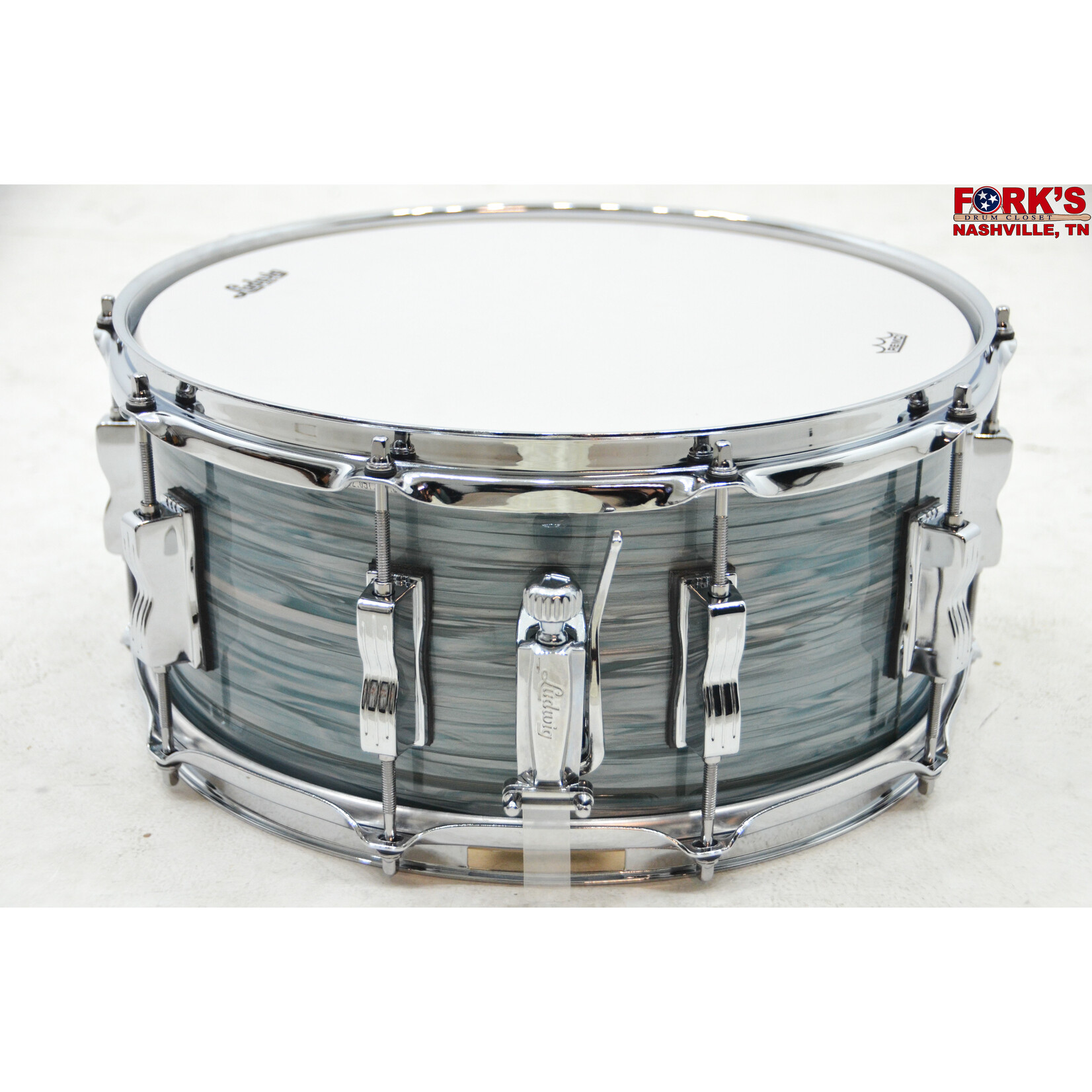 Ludwig Ludwig Classic Maple 6.5x14 Snare Drum - "Vintage Blue Oyster"