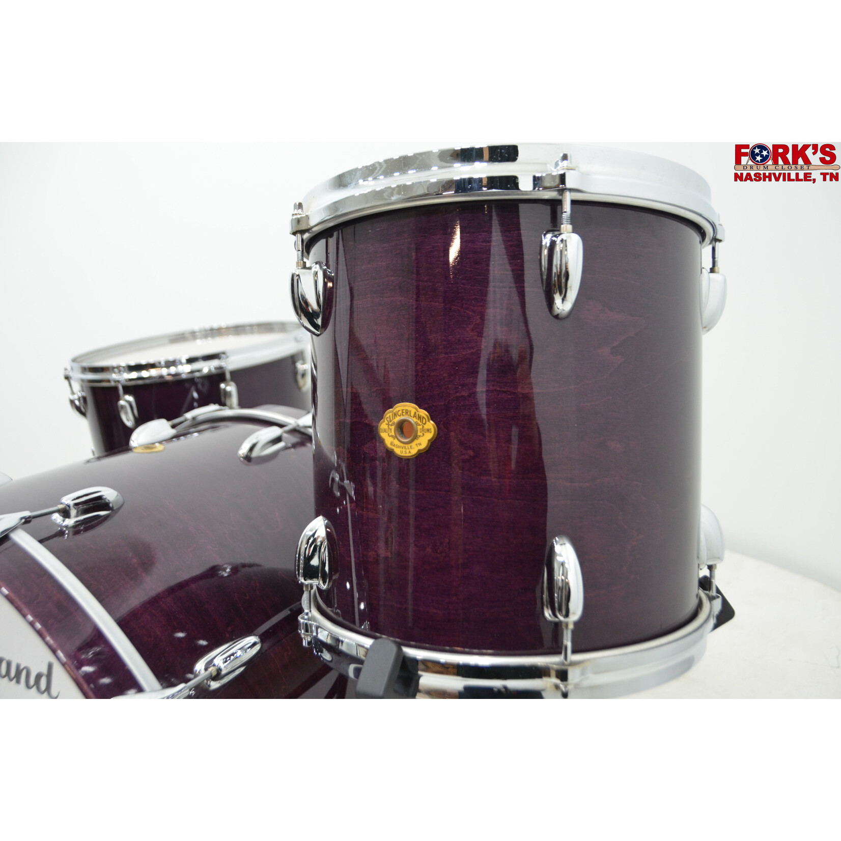 Slingerland Used Nashville Slingerland Studio King 3pc Drum Kit - "Gloss Purple Lacquer"