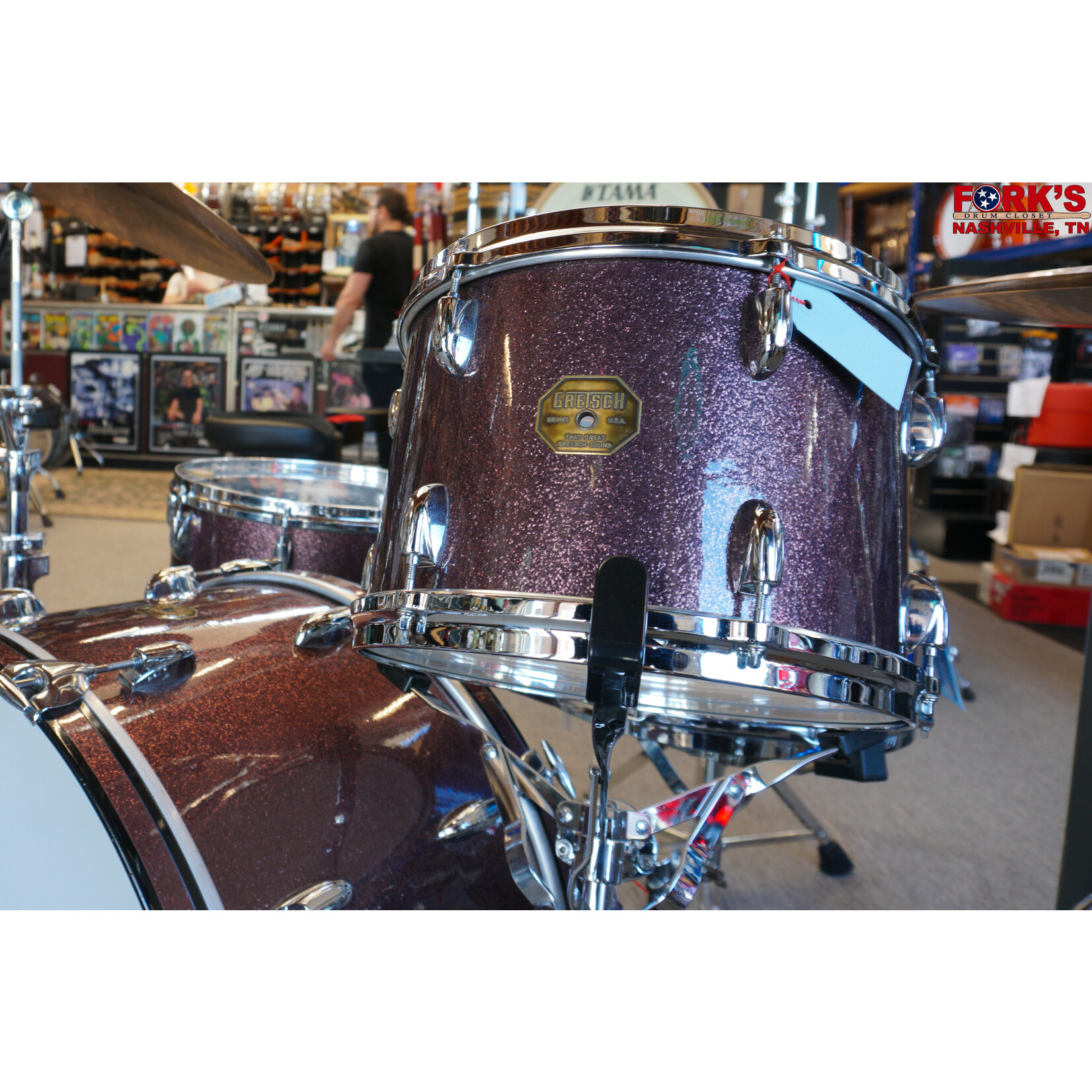 Gretsch Used Gretsch Central 3pc Drum Kit - "Dr. Pepper Sparkle"