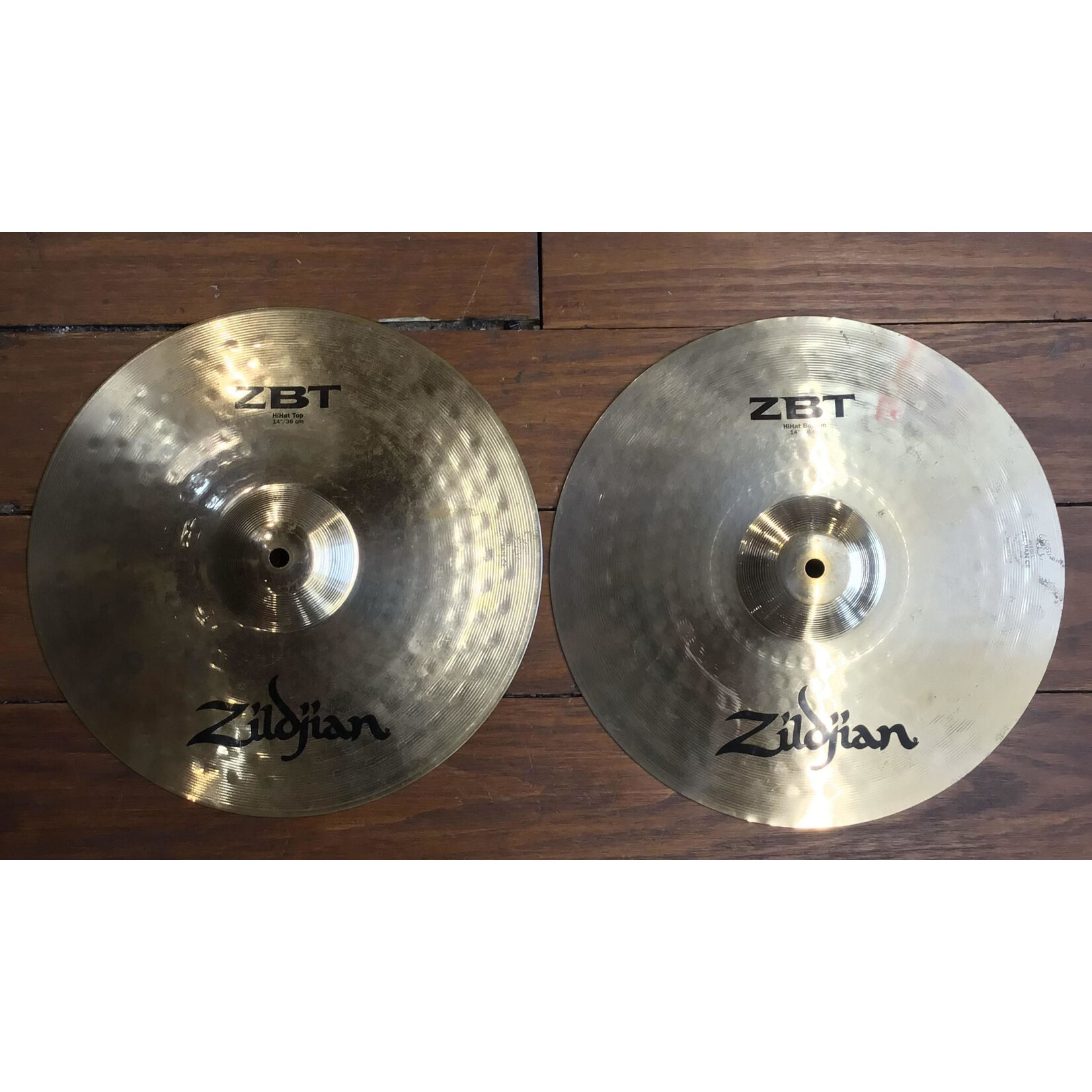 Zildjian USED Zildjian ZBT 14" Hi-Hat Cymbals (Pair)