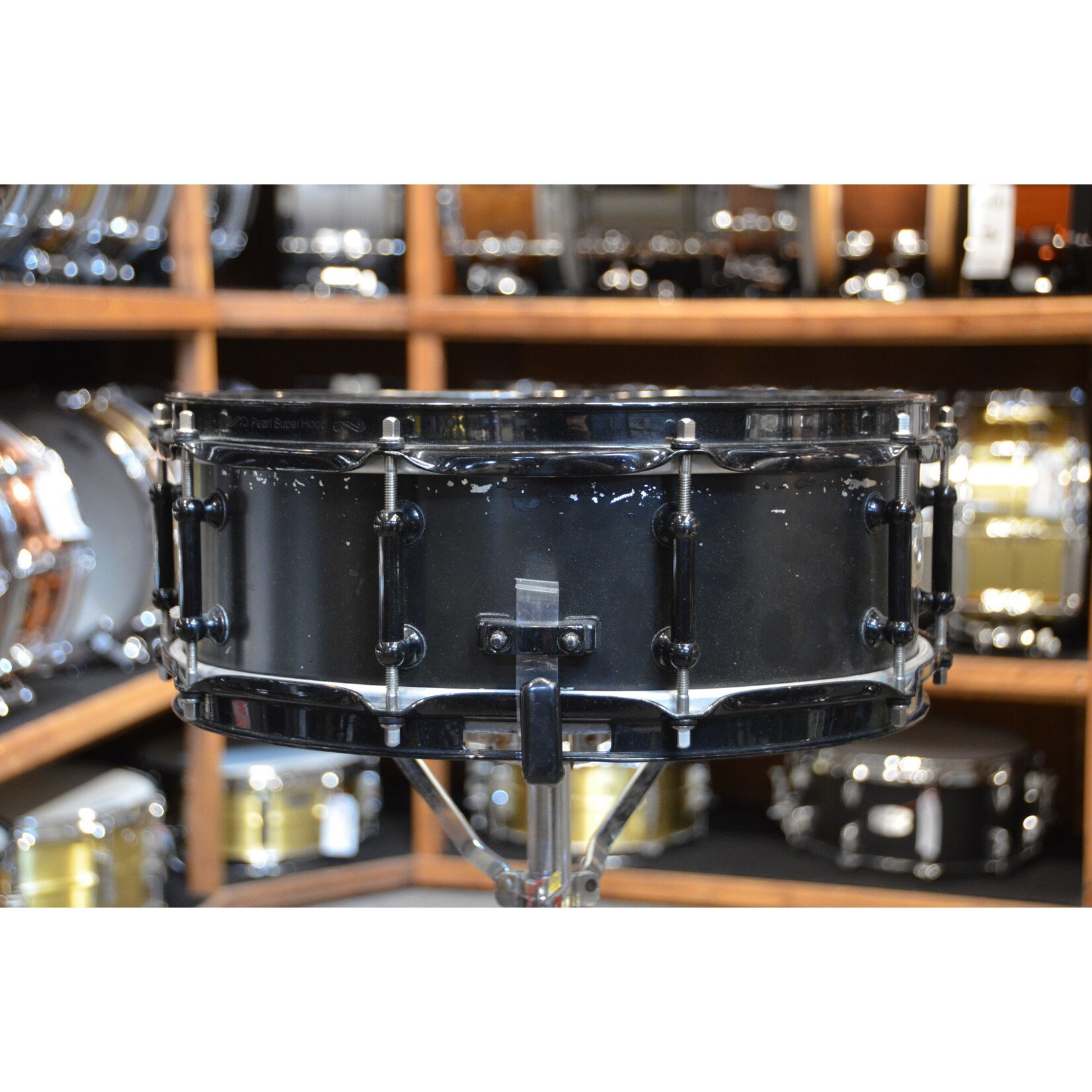 Pearl USED Pearl 5x14 Ultra Cast Aluminum Snare Drum - "Black"