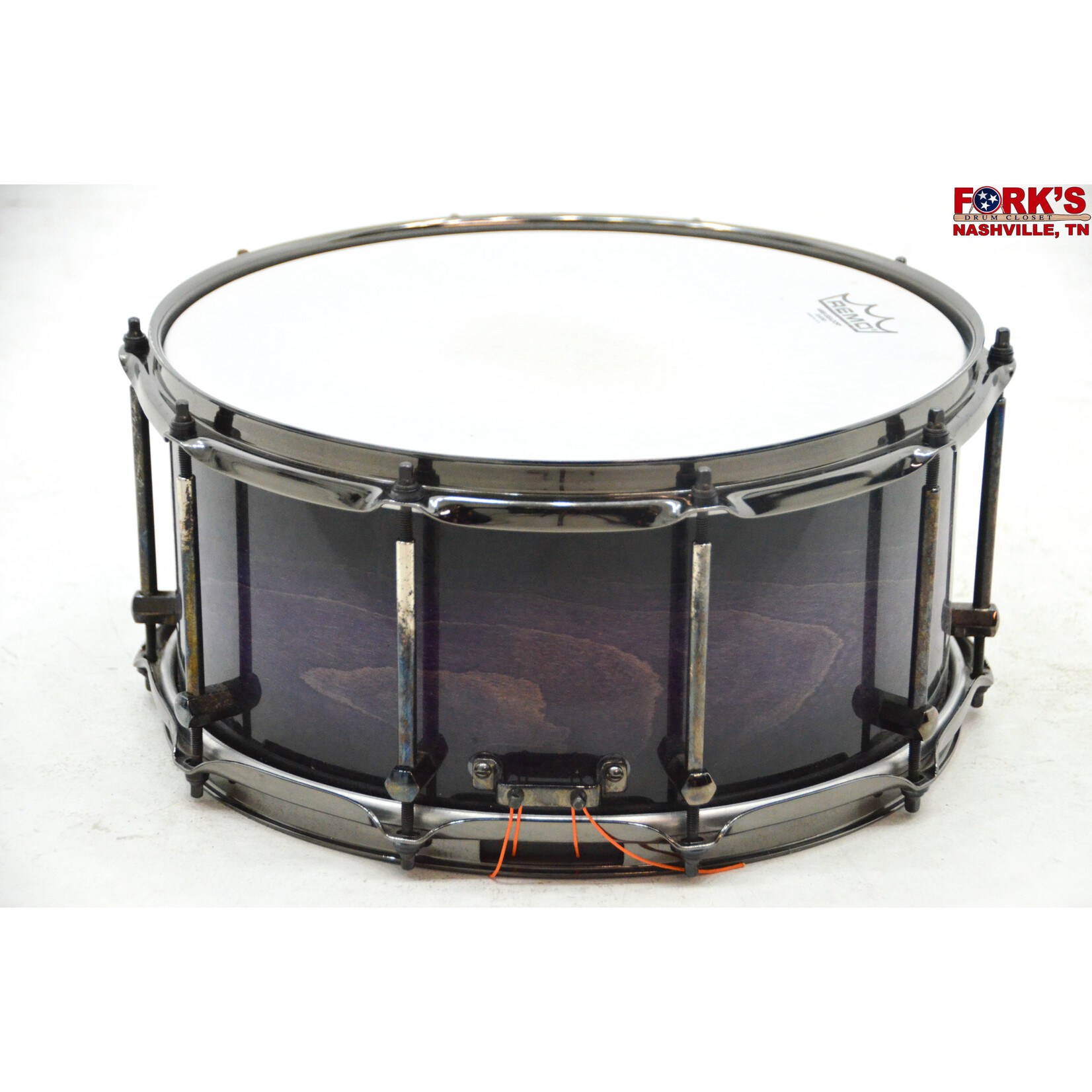 Noble and Cooley USED Noble and Cooley 7x14 Beech Snare Drum - "Purple Burst Lacquer"