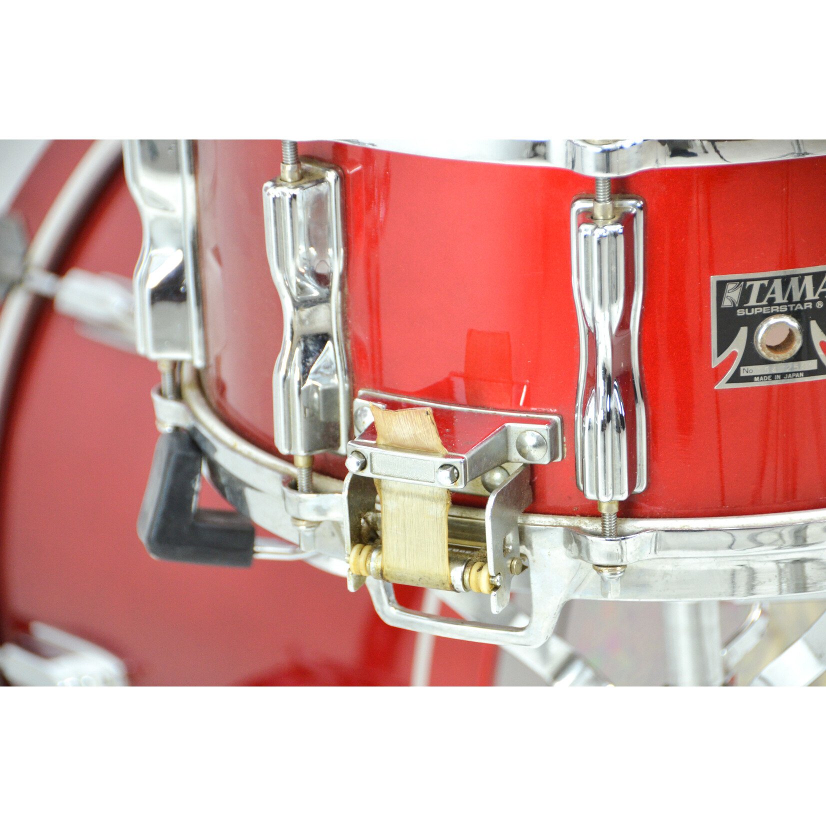 Tama USED 1980's Tama Superstar 7pc Drum Kit w/ Hardware and cases - "Candy Apple Red" lacquer