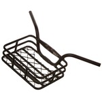 EVO EVO, Brooklyn, Integrated Basket/Handlebar, Clamp size 31.8mm/upper & 25.4mm/lower, Width: 648mm, 230 X 335m, (9"x13.1") Black, max weight 10kg/22lbs.