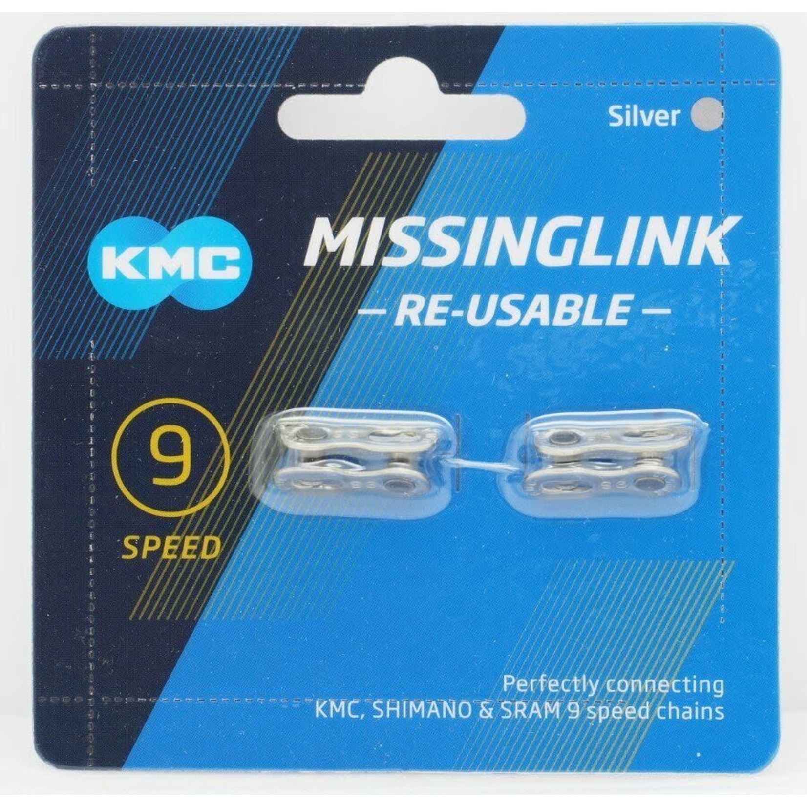 KMC KMC MISSINGLINK 9R SILVER 2PRS