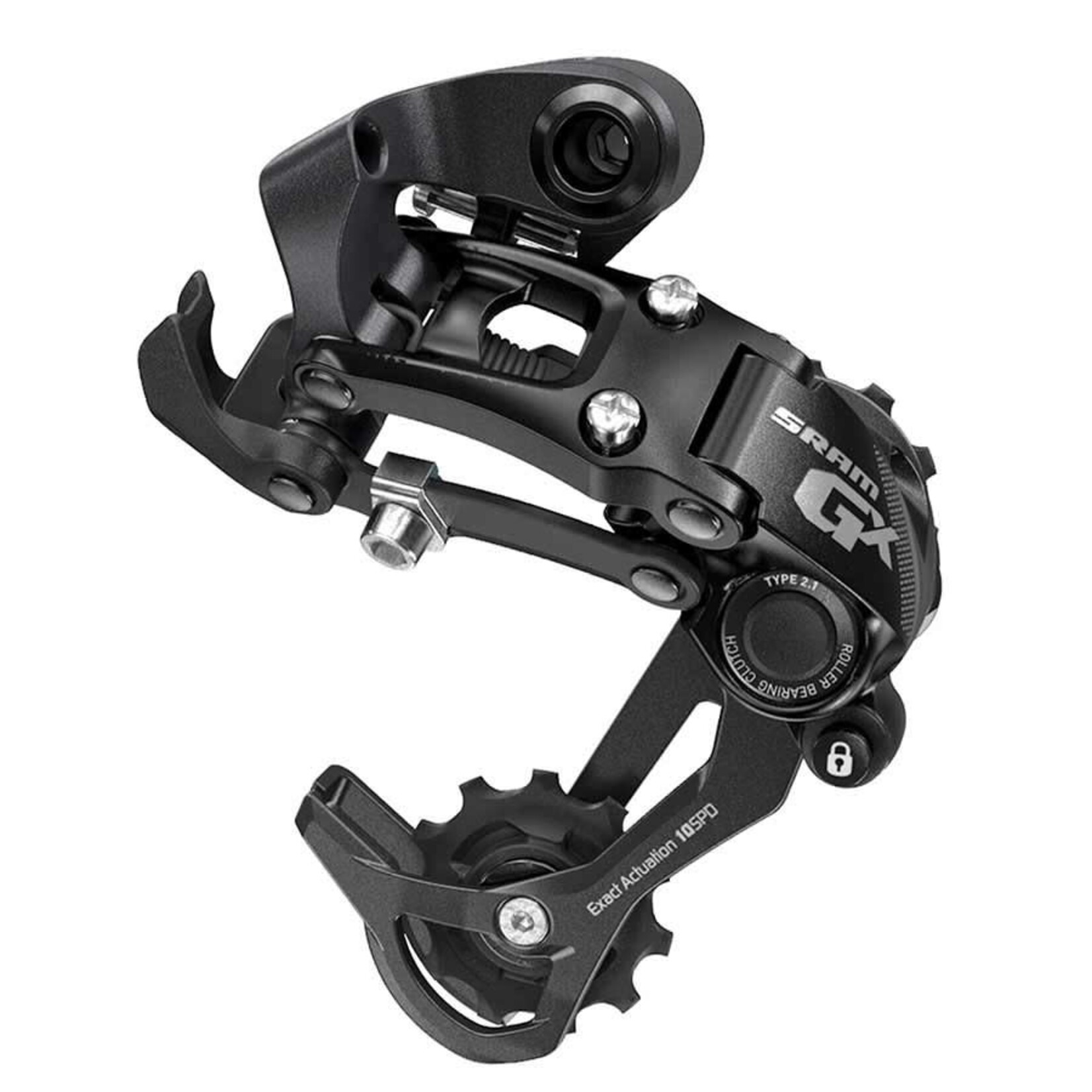 Sram SRAM, GX Type 2, Rear derailleur, 10sp., Short cage, Black