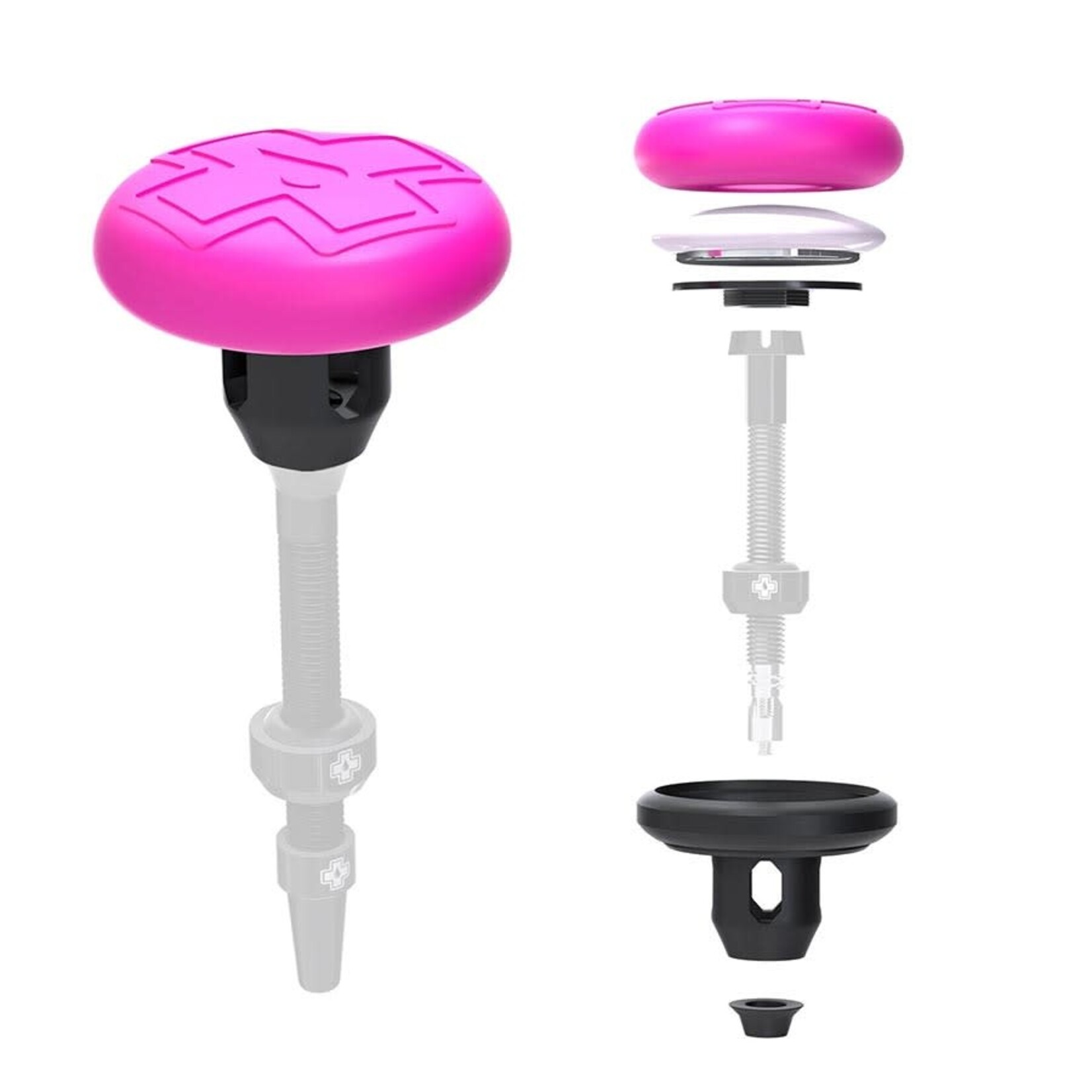 Muc-Off Muc-Off, Tubeless Tag Holder, Black/Pink