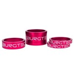 Burgtec Burgtec Stem Spacer Kit (2x 5mm, 1x 10mm, 1x 20mm), Toxic Barbie Pink