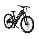 Pedego Electric Bikes 27.5" Ridge Rider Step Thru - Matte Black w/ Black Rims Battery 14 AHNLY)