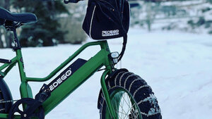 Edmonton’s Winter E-bike Commute -  Tires