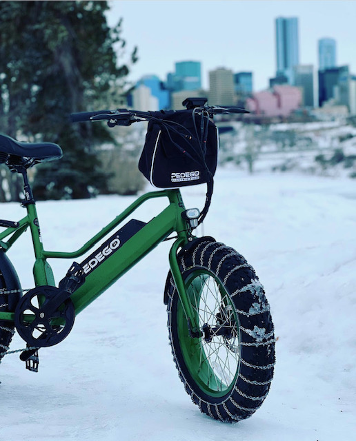 Edmonton’s Winter E-bike Commute -  Tires