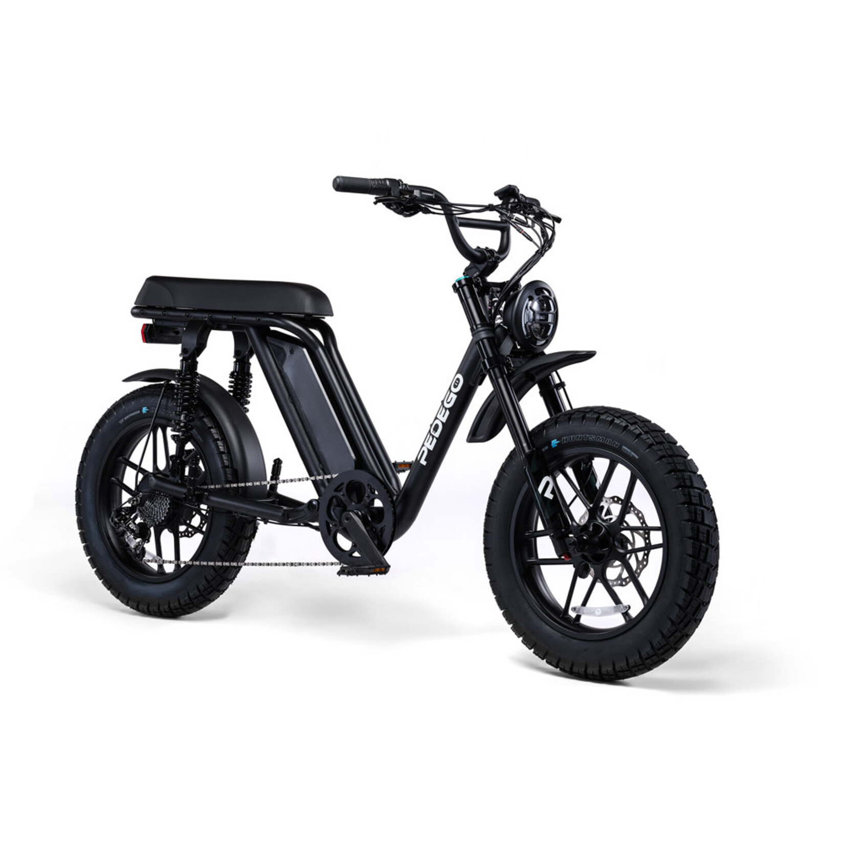 Pedego Electric Bikes 20" Moto - Matte Black w/ Mag Wheels Bike Only