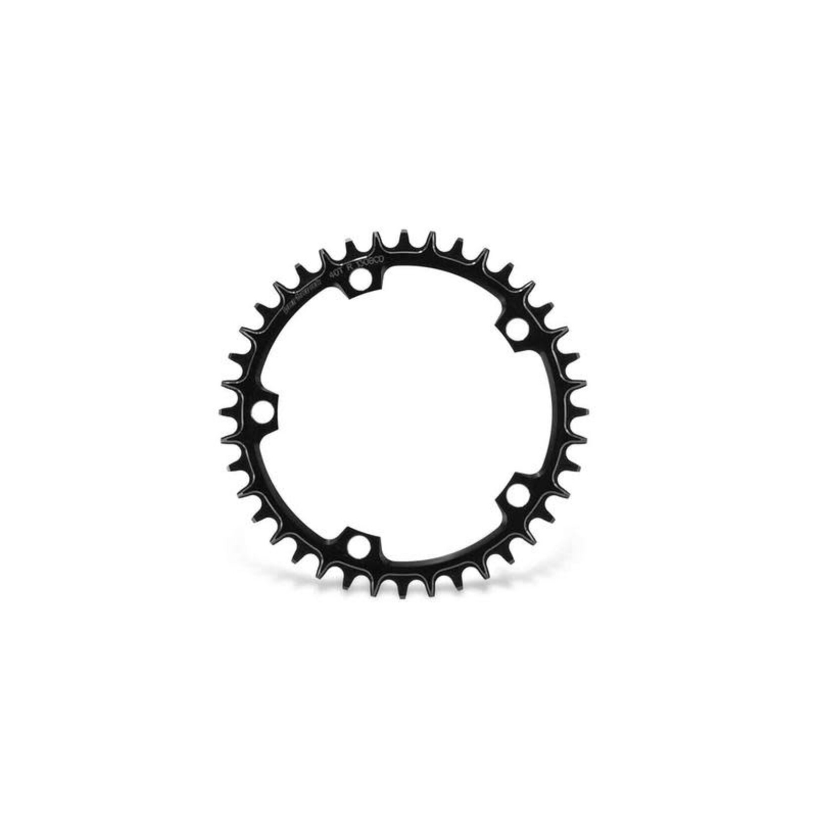 Garbaruk Garbaruk Road / CX / Gravel Chainring, 5 Bolt 130 BCD, Round, 40T, Black