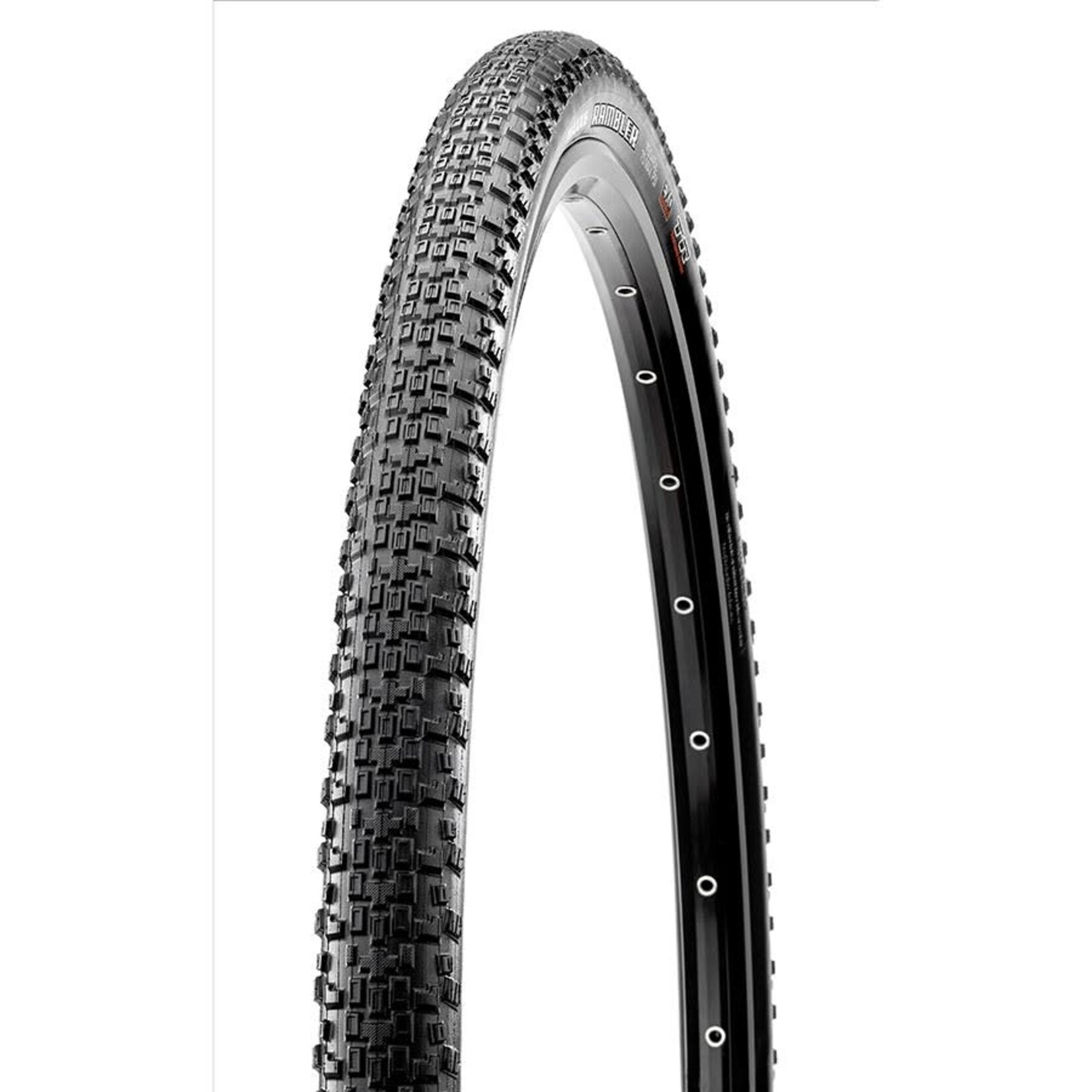 Maxxis Maxxis, Rambler, Gravel Tire, 700x50C, Folding, Tubeless Ready, Dual, SilkShield, 60TPI, Black