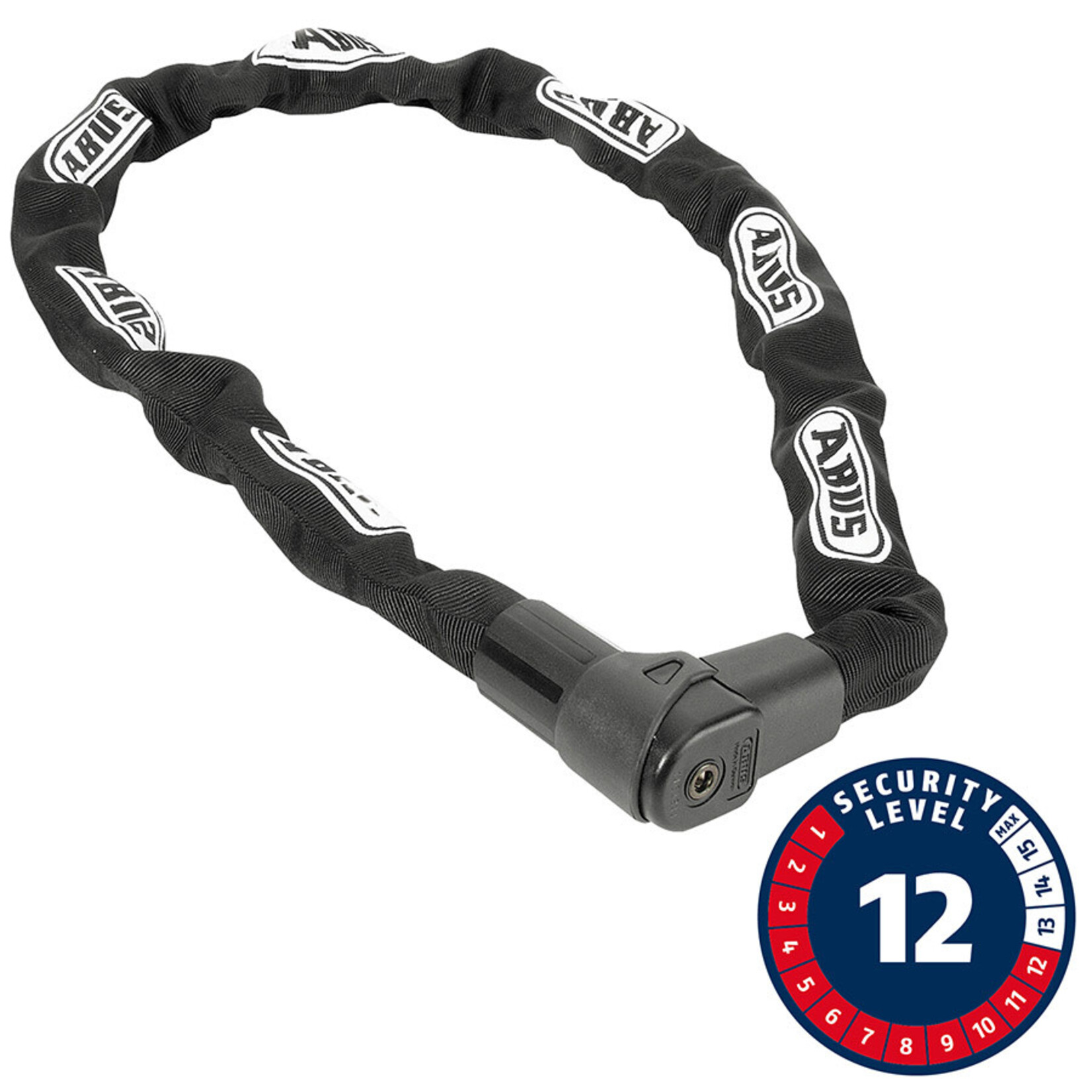 Abus Abus, CityChain Plus 1010K, Chain Lock, Key, 9mm, 110cm, 3.6', Black