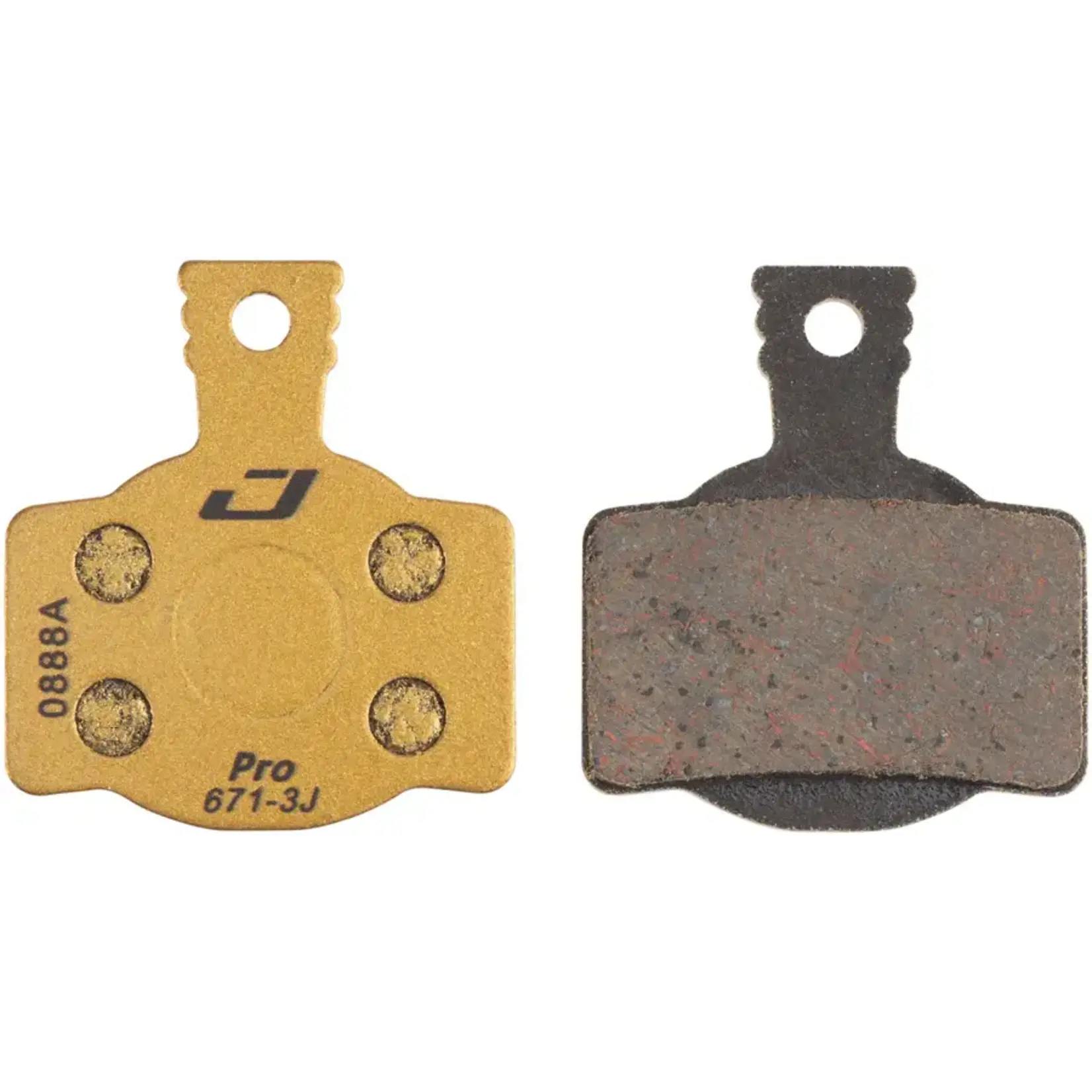 Jagwire Jagwire, Pro Semi-Metallic, Disc Brake Pads, Shape: Magura MT8/Campagnolo H11, Semi-Metallic