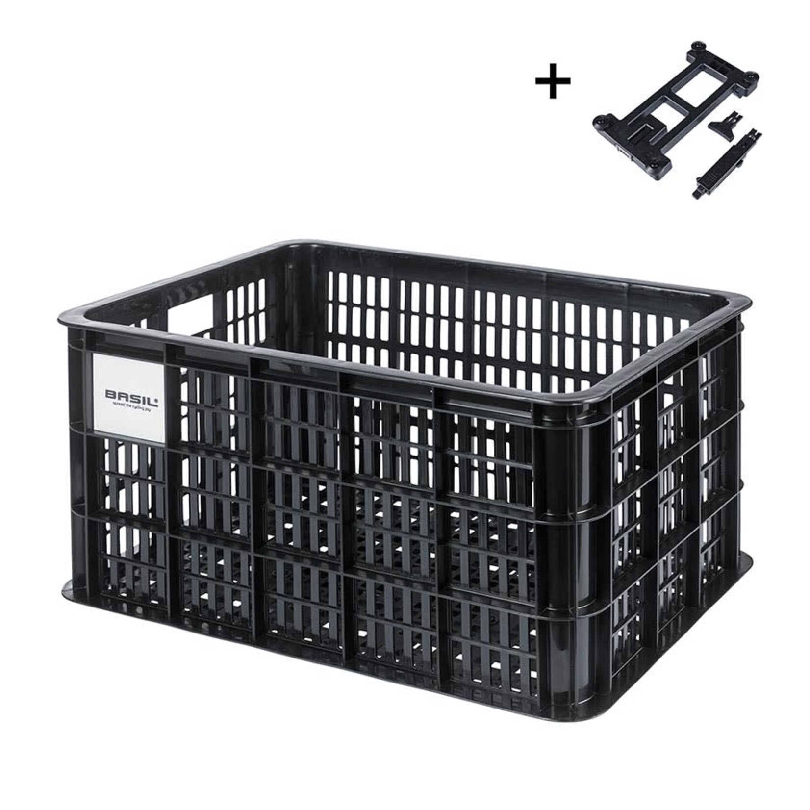 Basil Basil, Bicycle Crate L, Basket, Black