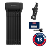 Abus Abus, Bordo 6200K XPLus, Folding Lock, Key, 5mm, 120cm, 3.94', SH, Black