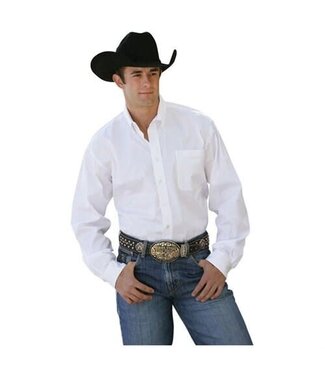 Cinch MT10320020 CINCH MEN'S SOLID WHITE BUTTON-DOWN WESTERN SHIRT