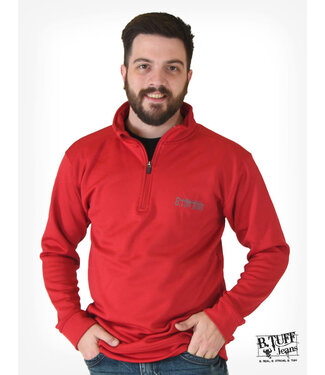 B Tuff S01207- Red 1/4 Zip Track jacket