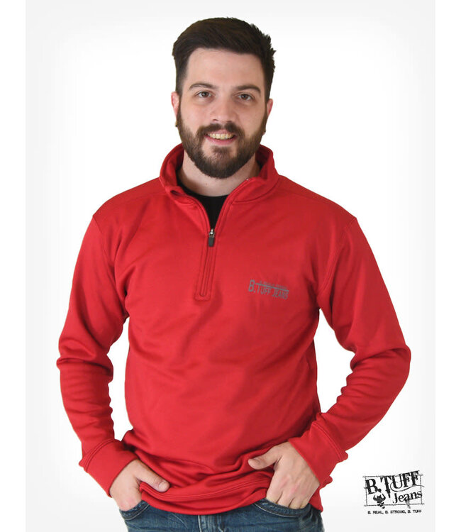 S01207- Red 1/4 Zip Track jacket