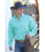 MTW1104237 CINCH MEN'S SOLID MINT GREEN BUTTON-DOWN