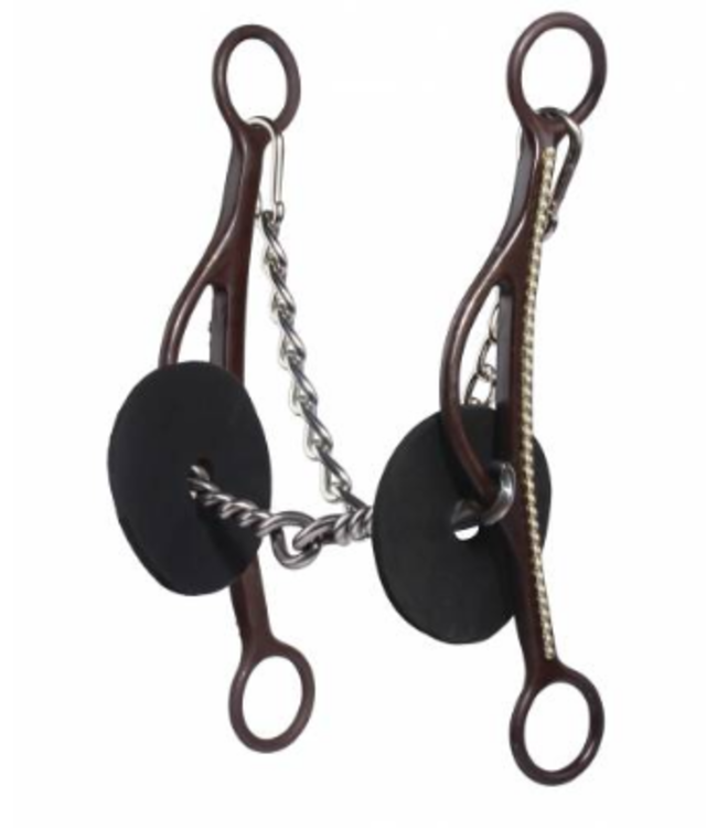 BPB-141 LONG GAG SERIES TWISTED WIRE SNAFFLE