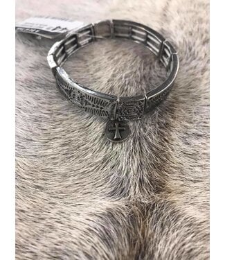 West&Co BURNISHED SILVER SANTA FE BRACELET