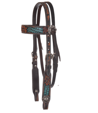 Circle Y TURQUOISE GATOR HEADSTALL