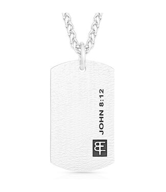 WCNC4888- warrior large dogtag Silver