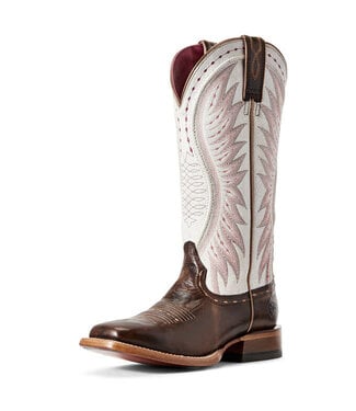 Ariat Vaquera Mustang brn/crakld white