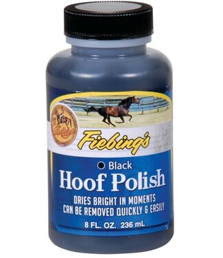 FIEBING'S HOOF POLISH BLACK 8 OZ.