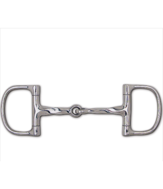 SS Twisted Snaffle Dee 88-15225 3 Rings 5 Mouth