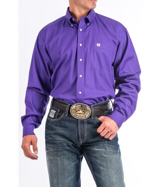 Cinch MTW1103802 CINCH MEN'S SOLID PURPLE BUTTON-DOWN