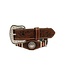 N210003708 NOCONA FLOWER EMBOSSED BRAIDED RAWHIDE BELT