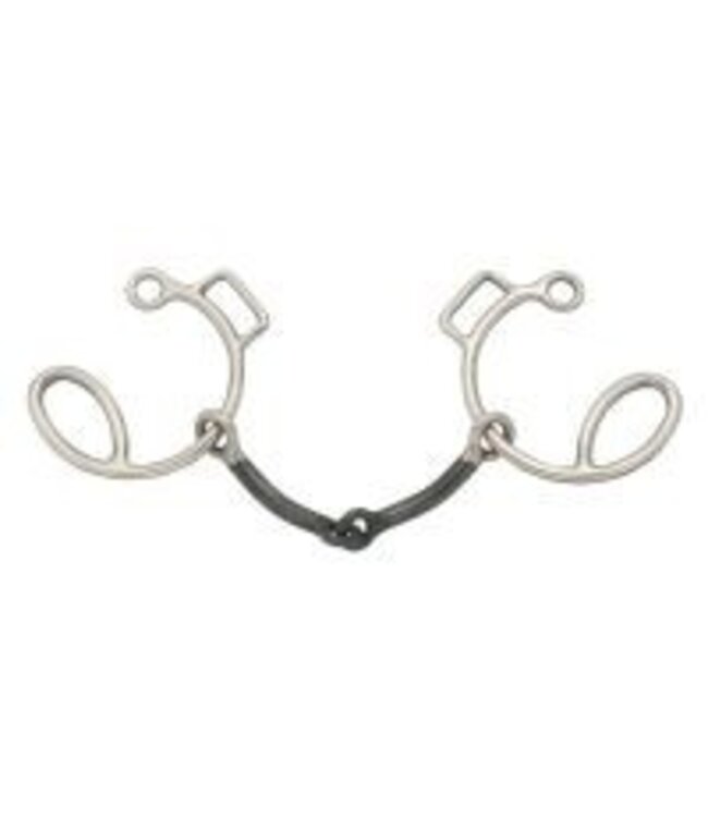 25024  Six style 3/8" smooth snaffle