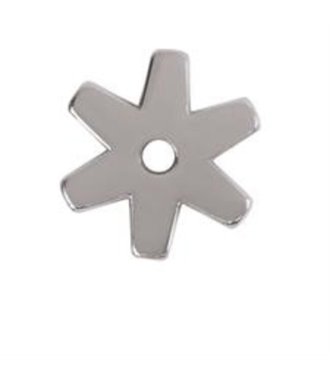25-9031 6 POINT REPLACEMENT ROWEL, STAINLESS STEEL, 1-1/4"