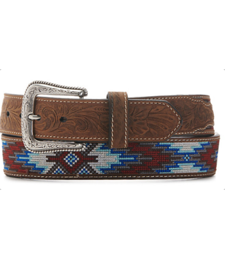 Nocona N210004644 NOCONA RED/BLUE EMBROIDERED SOUTHWEST INLAY