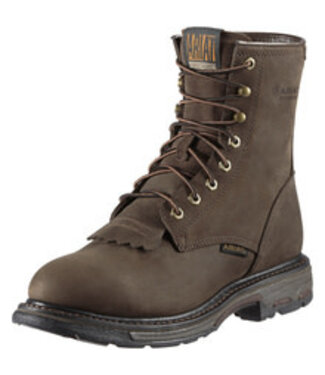 Ariat 10011939 WORKHOG LACE UP OILY DISTRESSED BROWN