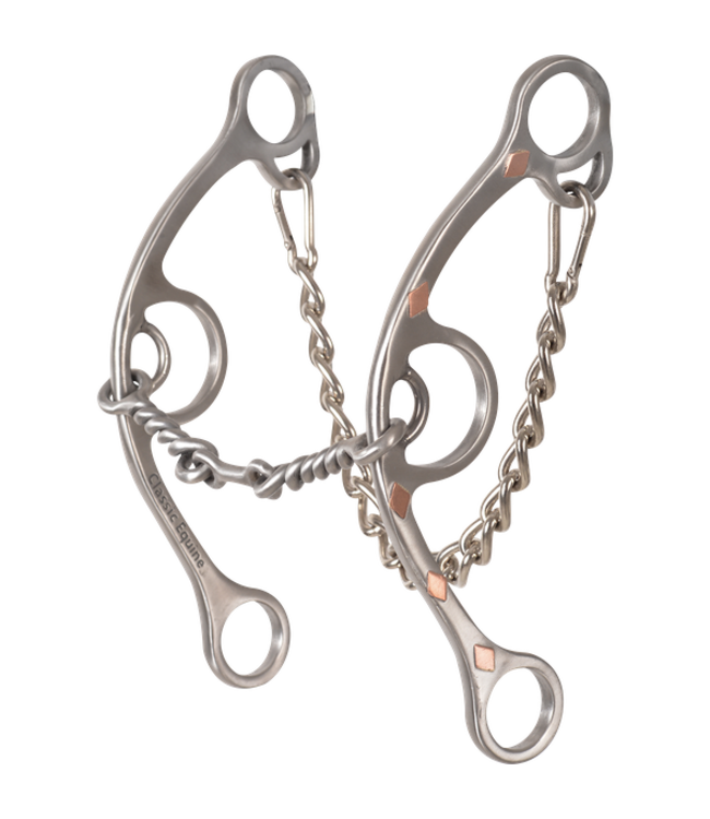 BBIT4LSG22SS SHERRY CERVI LONG SHANK TWISTED WIRE SNAFFLE