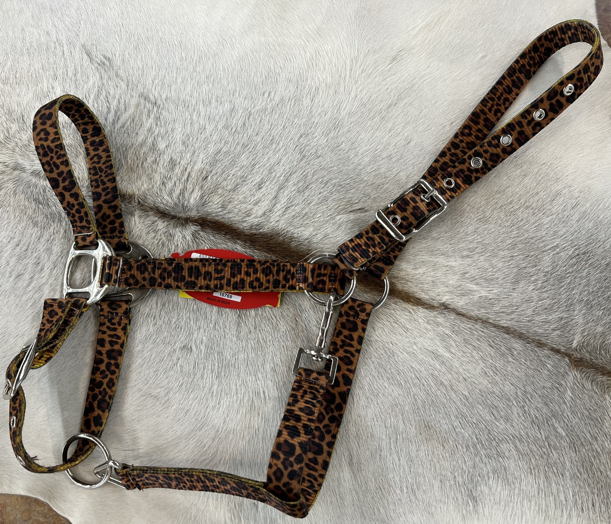 Custom Handmade Cheetah Print Bronc Halter