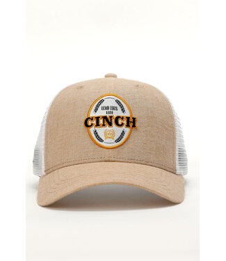 Cinch MCC0511009 TRUCKER CAP KHAKI/WHITE