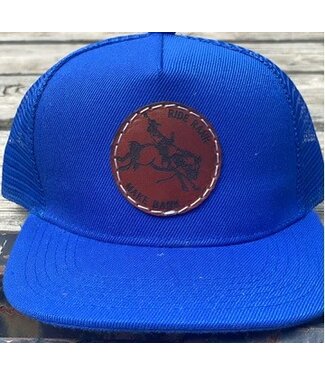 THE WHOLE HERD "RIDE RANK MAKE BANK" LEATHER PATCH BALL CAP - INFANT