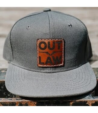 THE WHOLE HERD "OUTLAW" LEATHER PATCH TRUCKER - YOUTH