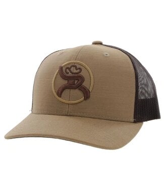 Hooey YOUTH "STRAP" ROUGHY TAN/BROWN TRUCKER CAP