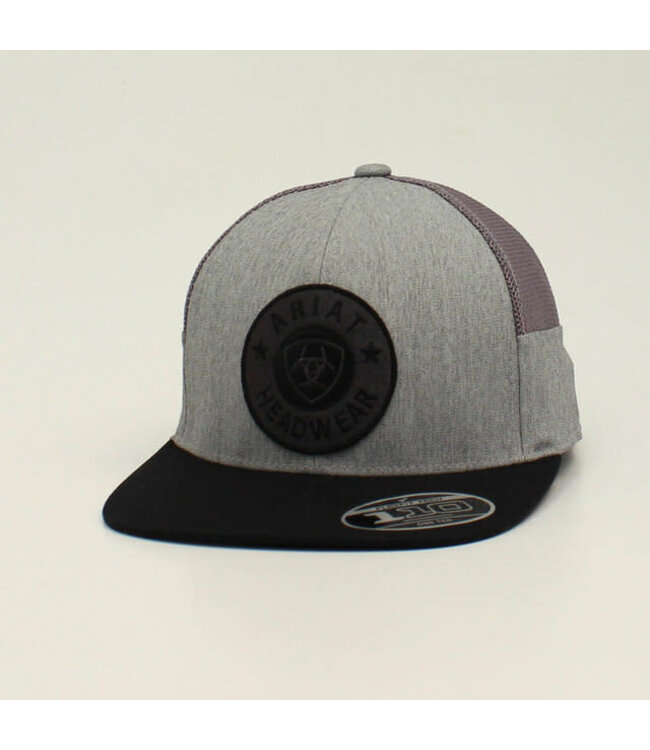 A300014606 ARIAT ROUND LOGO GRAY PATCH