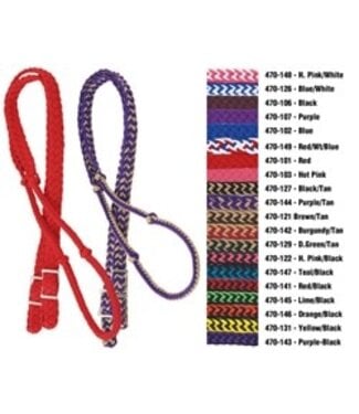 AHE BRAIDED POLY BARREL RACING REIN 1X8' (ASSORTED COLORS)