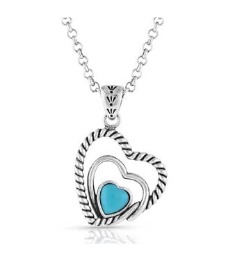 Montana SilverSmiths NC5179 CLEARER PONDS TURQUOISE HEART